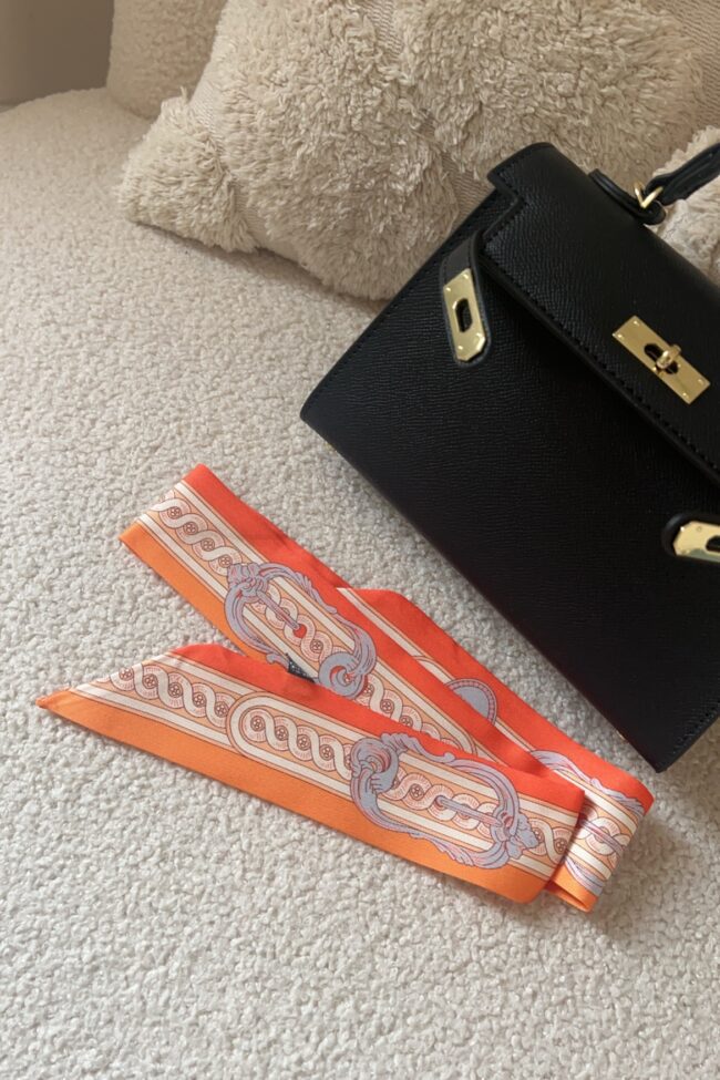 ALAYA - Exclusive Bag Scarf Orange