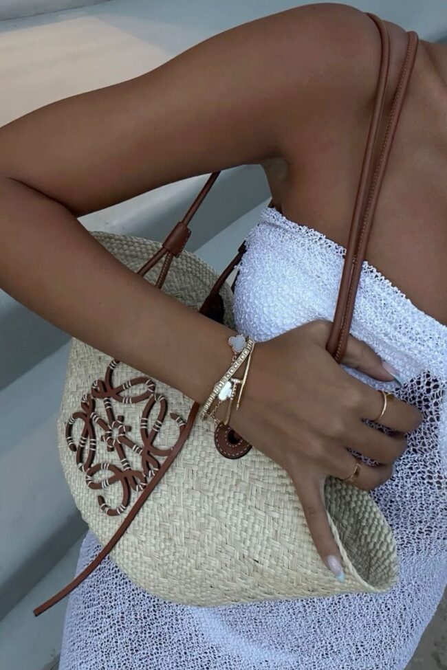 ALAYA -  Summer Canvas Brown Bag