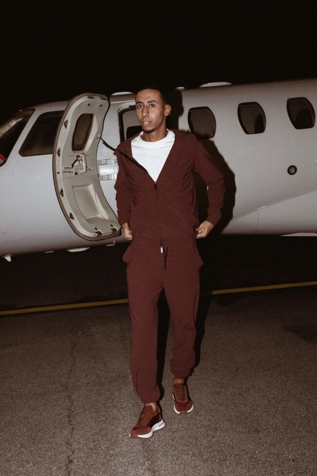 ALAYA - Bordeaux Monaco Zipper + Pants (Full Set)