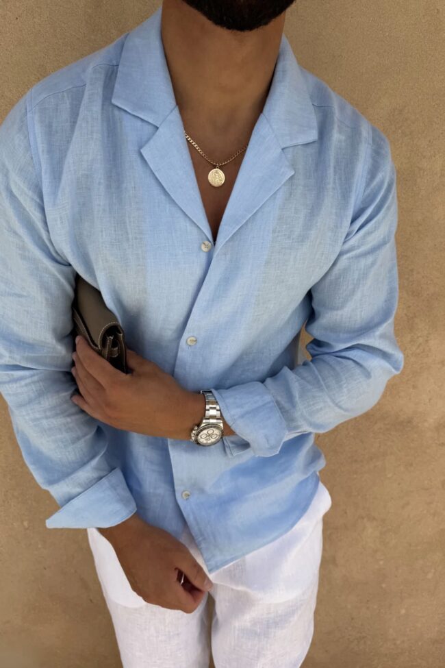 ALAYA - Ibiza Blue Shirt